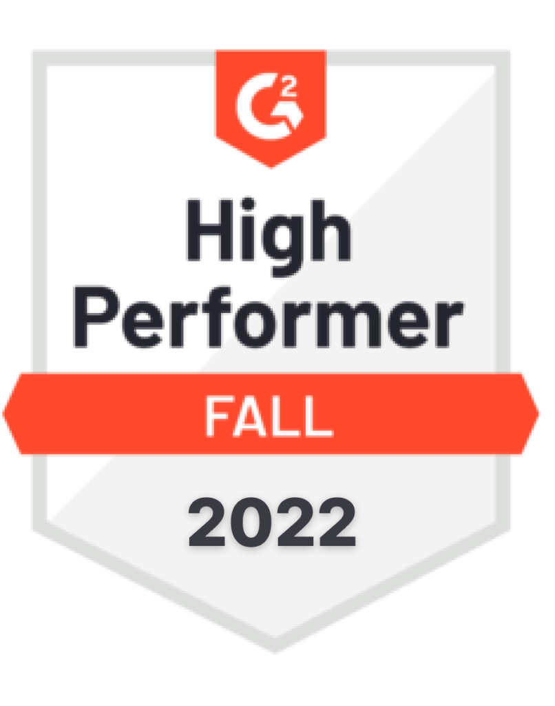G2 High Performer Award 2022